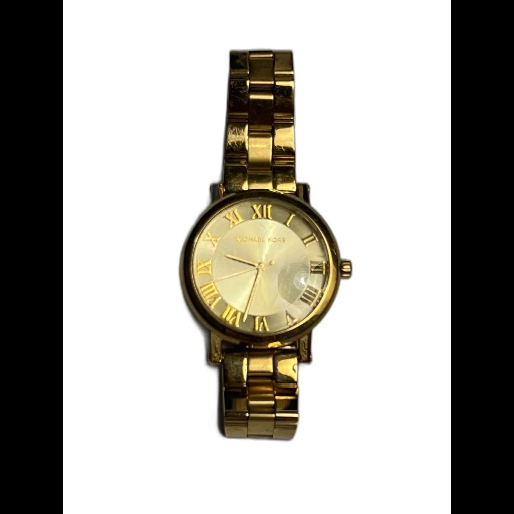 Michael Kors Norie Quartz Movement Quiet Luxury Gold Dial Ladies Watch MK3560